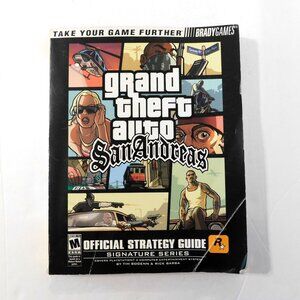 Grand Theft Auto San Andreas Strategy Guide Signature Series Fold Out Map PB